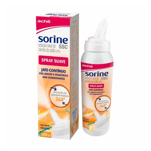 SORINE SSC SPRAY JATO CONTINUO 100ML NAFAZOLINA CLORIDRATO + CLORETO DE BENZALCONIO + CLORETO DE SODIO