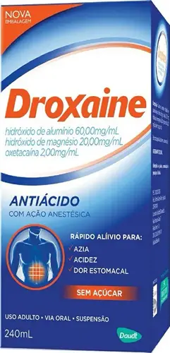 DROXAINE 60+20+2MG/ML 240ML HIDROXIDO DE ALUMINIO + HIDROXIDO DE MAGNESIO + OXETACAINA