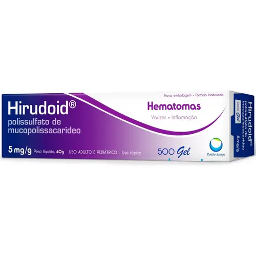 HIRUDOID 500MG GEL 40GR MUCOPOLISSACARIDEO POLISSULFATO