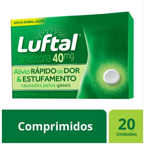 LUFTAL 40MG 20 COMPRIMIDOS SIMETICONA