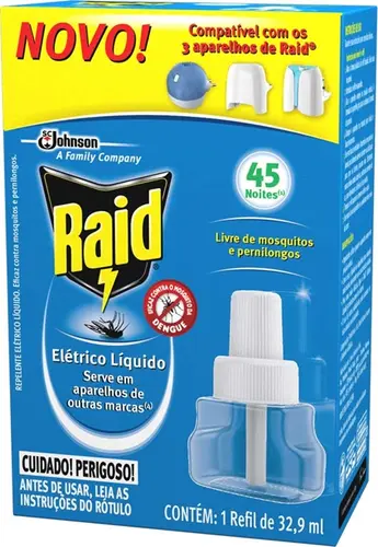 REFIL RAID PROTECTOR 45 NOITES 32,9ML