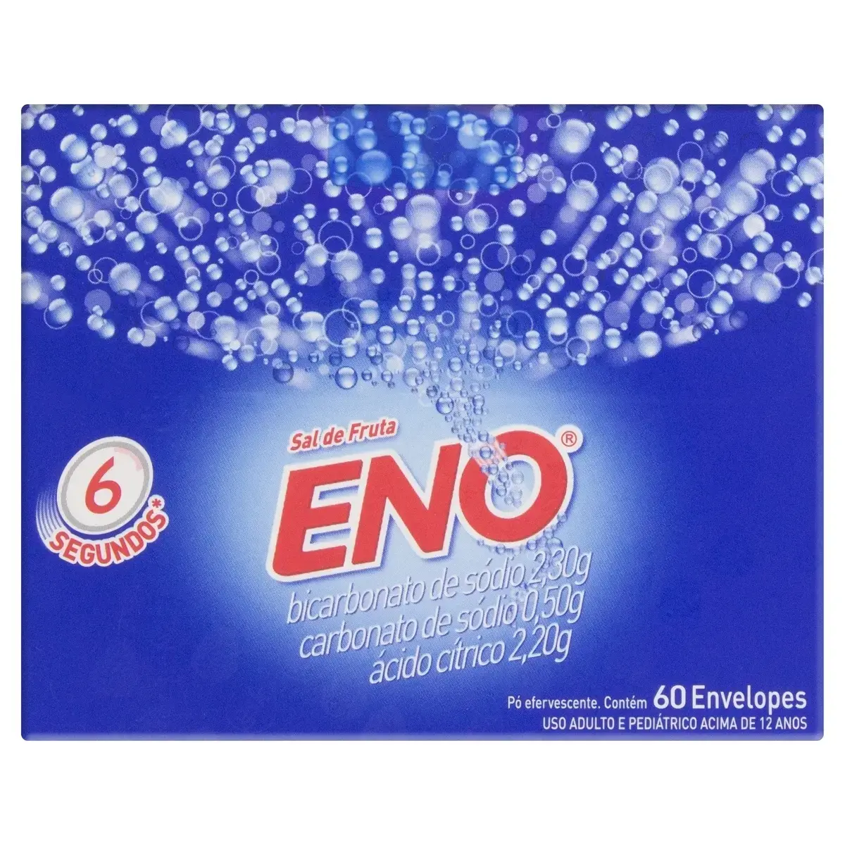 SAL DE FRUTA ENO TRADICIONAL ENVELOPE DUPLO BICARBONATO DE SODIO + CARBONATO DE SODIO + ACIDO CITRICO