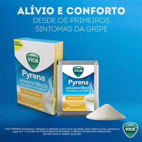 VICK PYRENA MEL/LIMAO SACHE 5GR