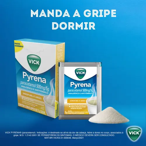 VICK PYRENA MEL/LIMAO SACHE 5GR