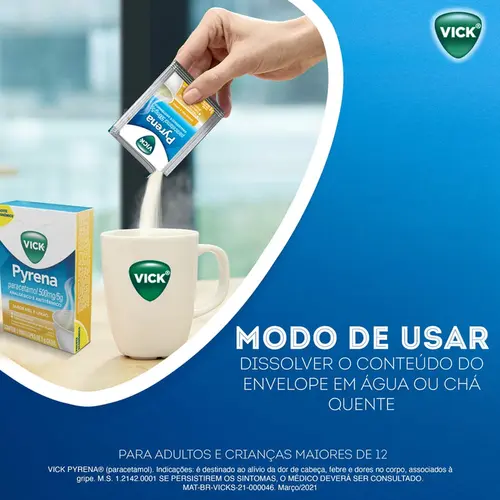 VICK PYRENA MEL/LIMAO SACHE 5GR