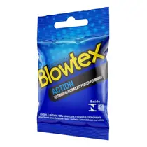 PRESERVATIVO BLOWTEX ACTION 3 UNIDADES