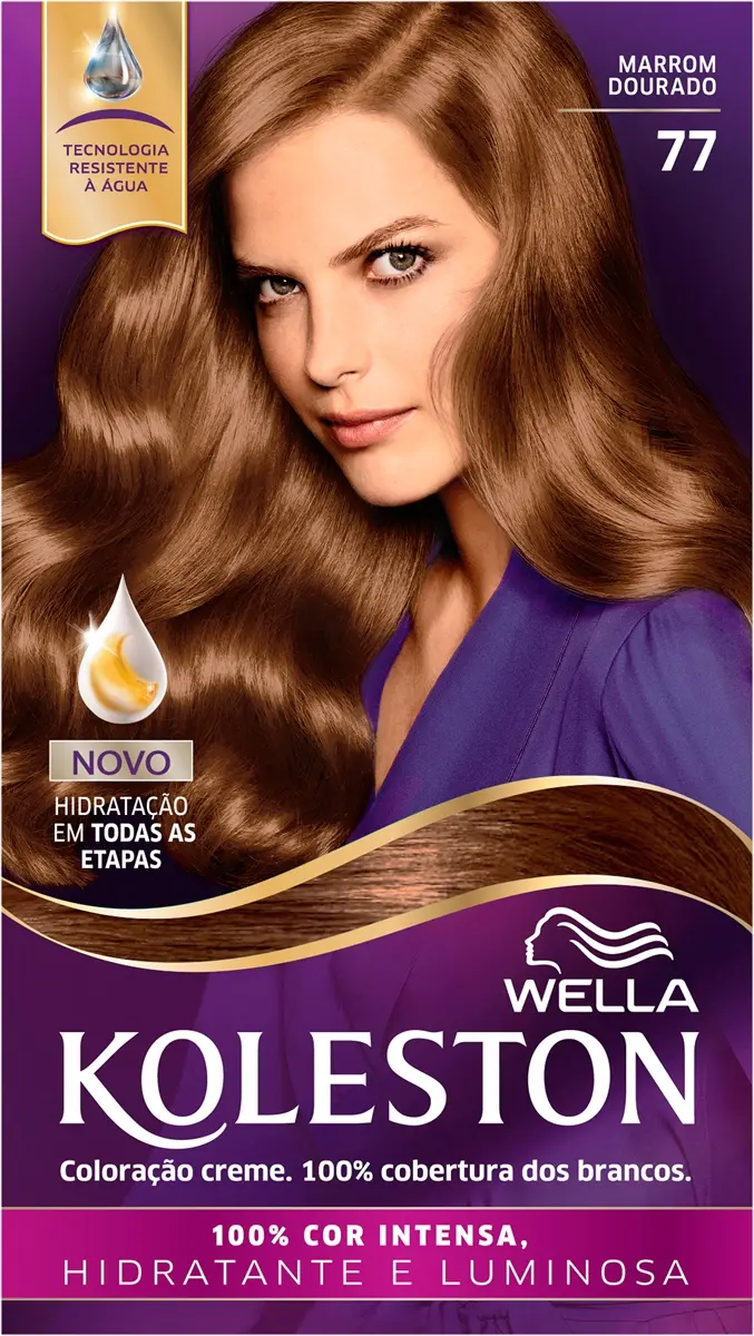 TINTURA KOLESTON 77 MARROM DOURADO