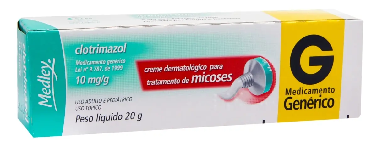 CLOTRIMAZOL 10MG/G CREME DERMATOLOGICO 20GR GENERICO MEDLEY CLOTRIMAZOL