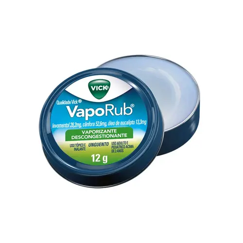 VICK VAPORUB 12GR MENTOL + CANFORA + OLEO DE EUCALIPTO