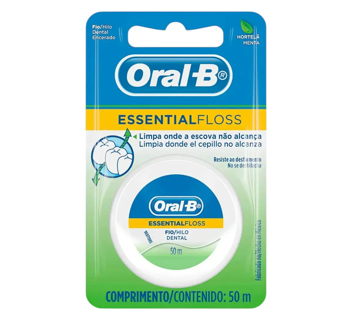 FIO DENTAL ORAL-B HORTELA E MENTA 50MT