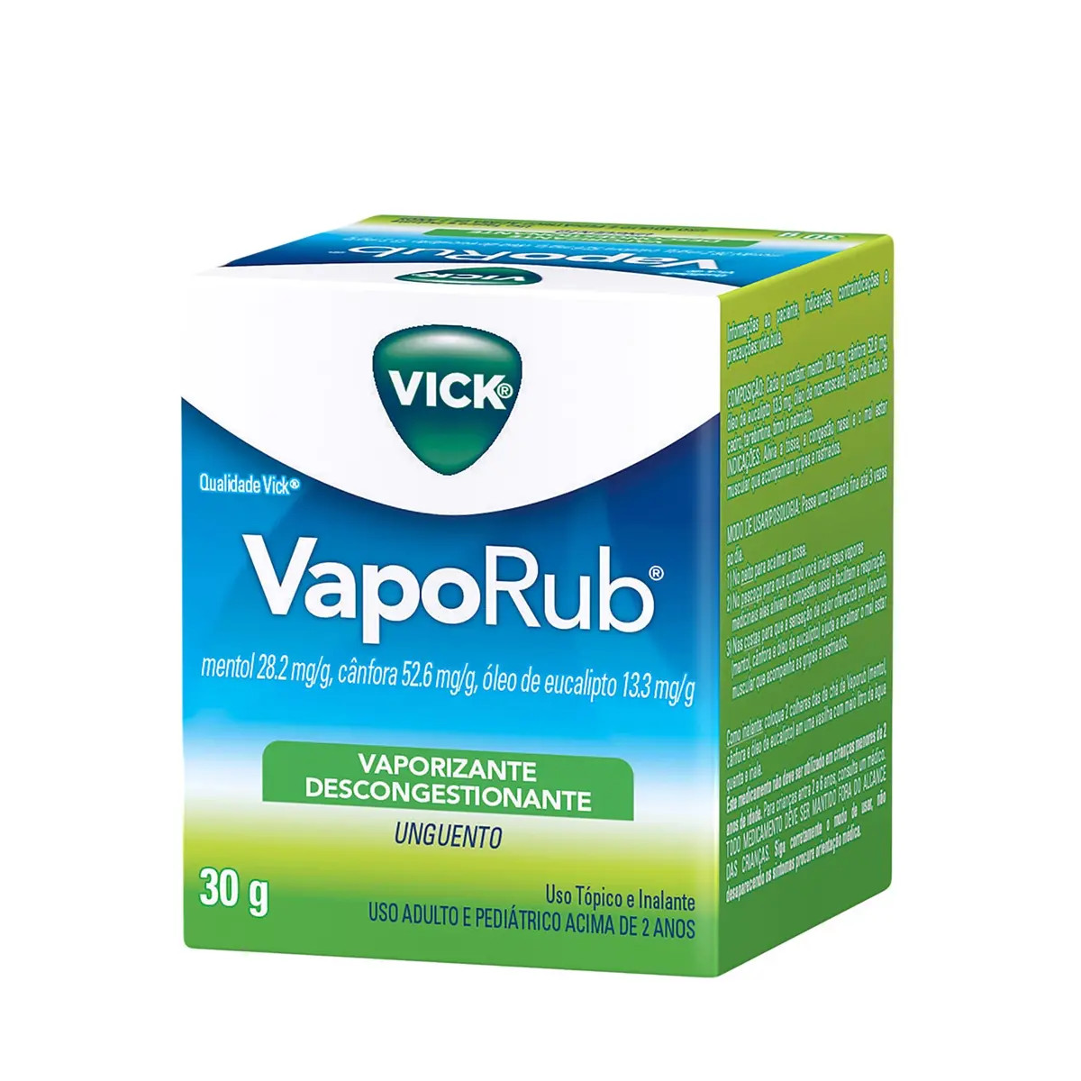 VICK VAPORUB 30GR MENTOL + CANFORA + OLEO DE EUCALIPTO