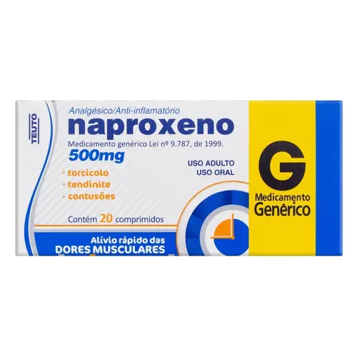 NAPROXENO 500MG 20 COMPRIMIDOS GENERICO TEUTO NAPROXENO
