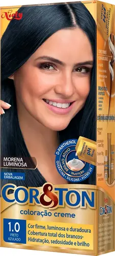 TINTURA COR&TON 1 PRETO AZULADO