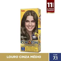 TINTURA COR&TON 7.1 LOURO CINZA MEDIO