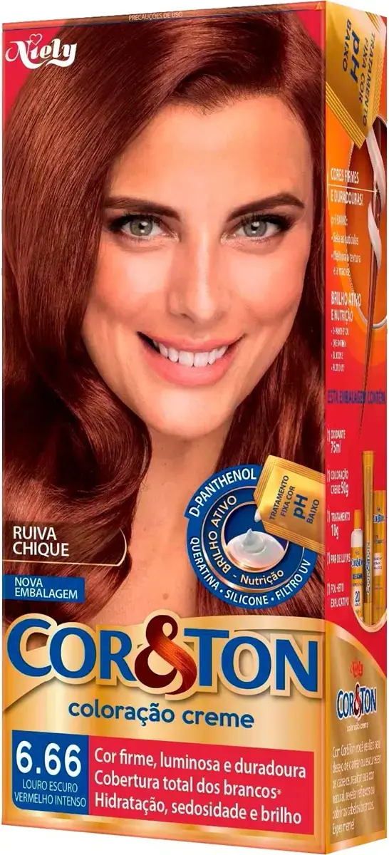 TINTURA COR&TON 6.66 LOURO ESCURO VERMELHO