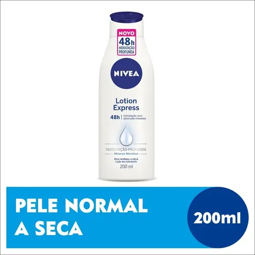 LOCAO HIDRATANTE NIVEA LOTION EXPRESS NORMAL A SECA 200ML