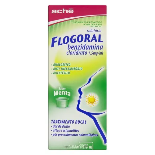 FLOGORAL COLUTORIO MENTA 150ML BENZIDAMINA CLORIDRATO