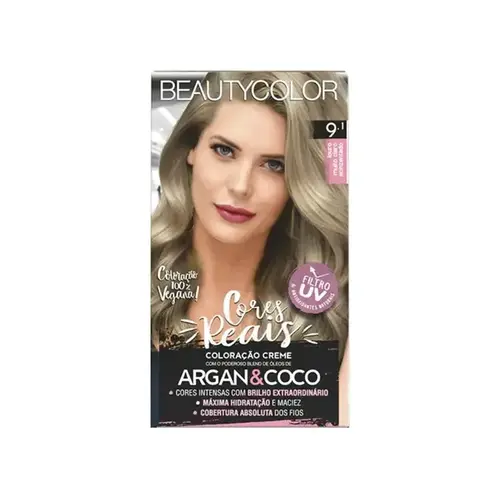TINTURA BEAUTY COLOR 9.1 LOURO MUITO CLARO ACINZENTADO