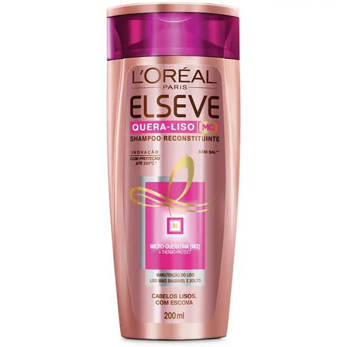 SHAMPOO ELSEVE QUERA LISO 230C 200ML