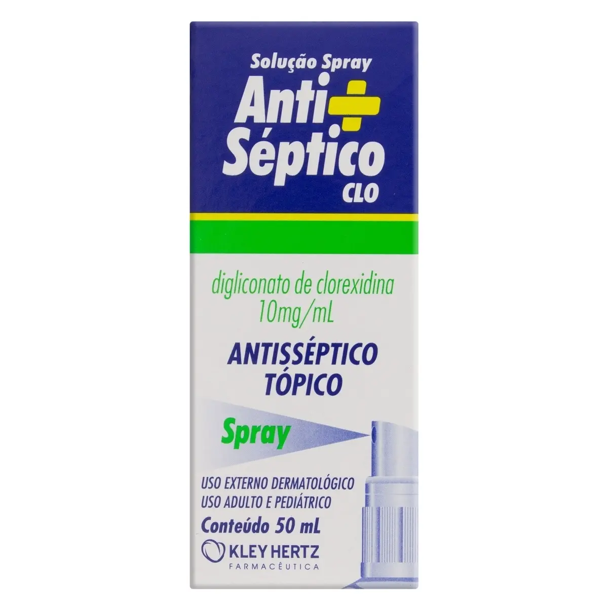 ANTISSEPTICO HERTZ CLO SPRAY 50ML CLOREXIDINA DIGLICONATO