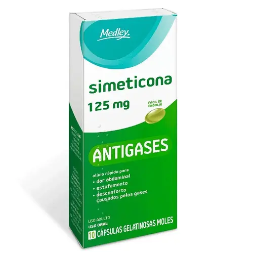 SIMETICONA 125MG 10 CAPSULAS GENERICO MEDLEY SIMETICONA