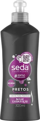 CREME DE PENTEAR SEDA PRETOS LUMINOSOS 300ML