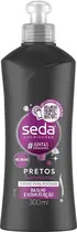 CREME DE PENTEAR SEDA PRETOS LUMINOSOS 300ML