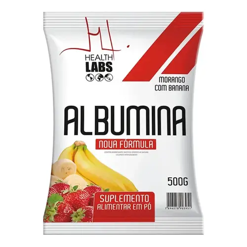 ALBUMINA HEALTH LABS MORANGO/BANANA 500GR