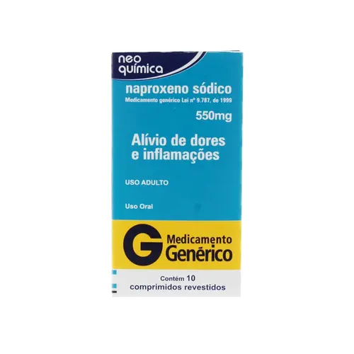 NAPROXENO 550MG 10 COMPRIMIDOS GENERICO NEO QUIMICA NAPROXENO