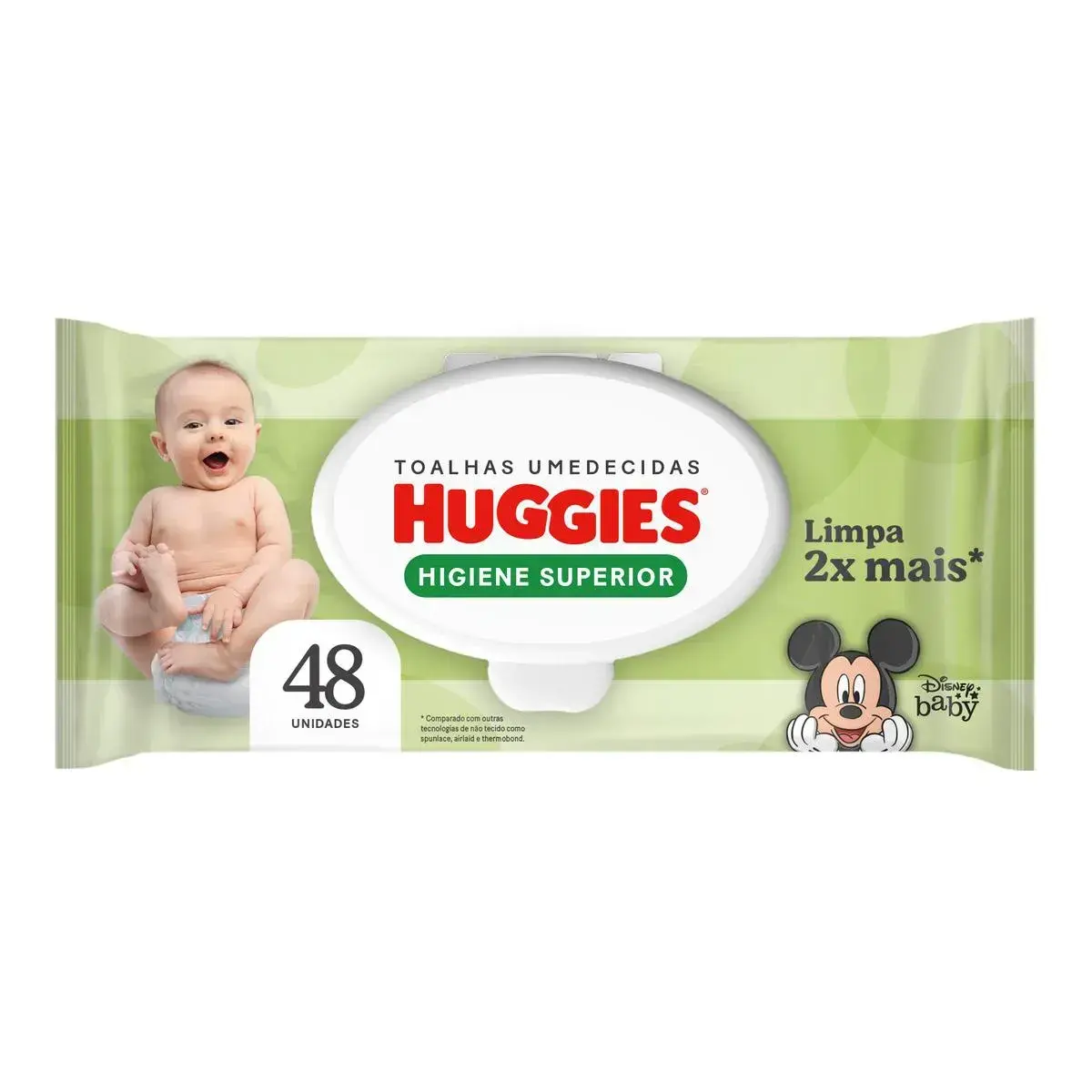 LENCOS UMEDECIDOS HUGGIES HIGIENE SUPERIOR 48 UNIDADES