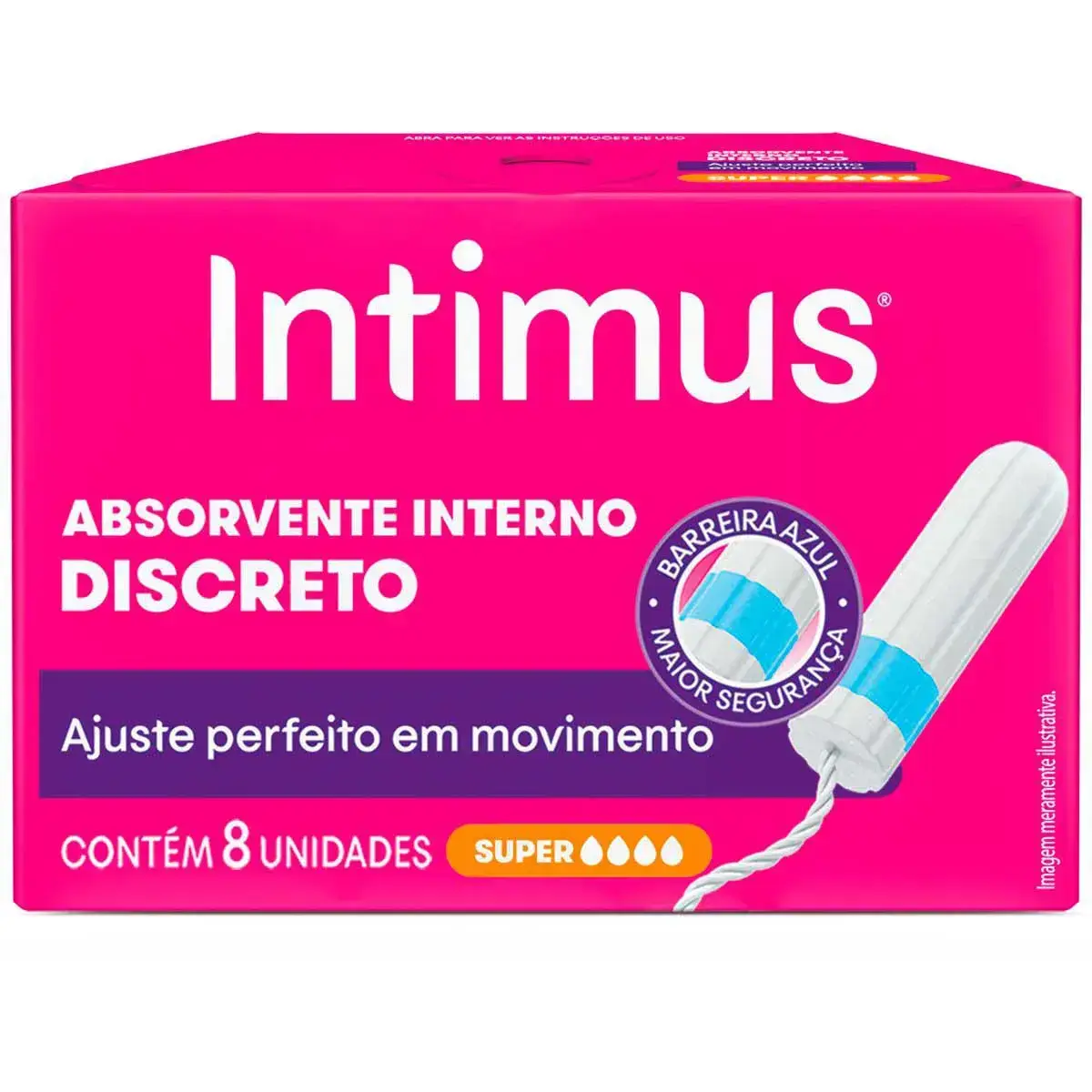 ABSORVENTE INTERNO INTIMUS SUPER 8 UNIDADES