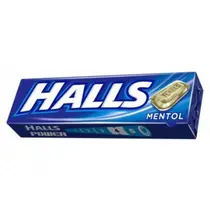BALA HALLS MENTHOL 10 UNIDADES