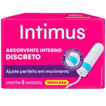 ABSORVENTE INTERNO INTIMUS MEDIO 8 UNIDADES