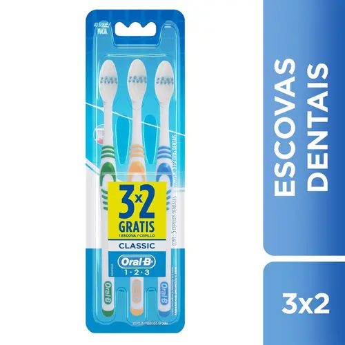 ESCOVA DENTAL ORAL-B CLASSIC 40 LEVE 3 PAGUE 2