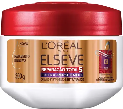 CREME DE TRATAMENTO ELSEVE REPARACAO TOTAL 5 EXTRA PROFUNDO 300GR
