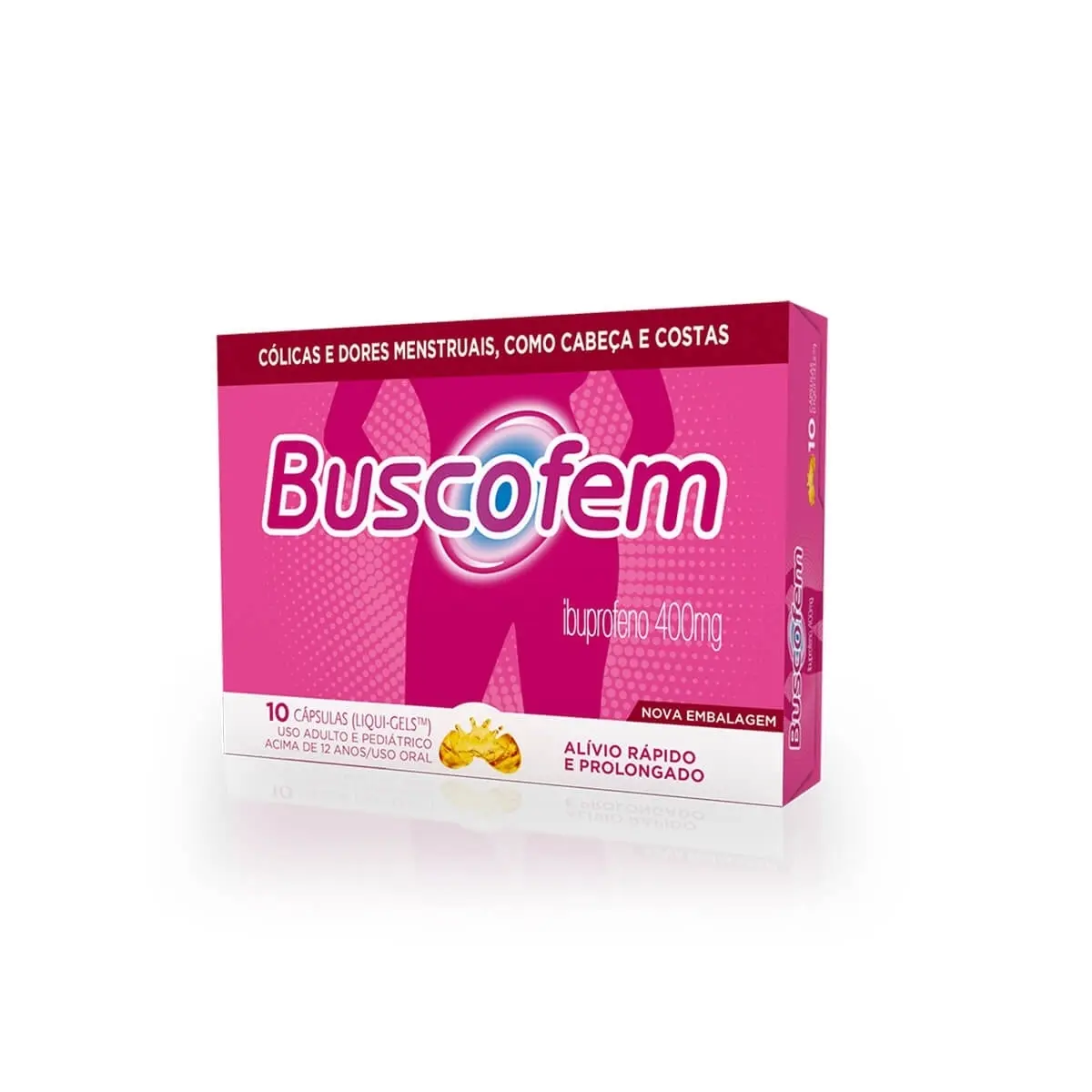 BUSCOFEM 400MG 10 CAPSULAS IBUPROFENO