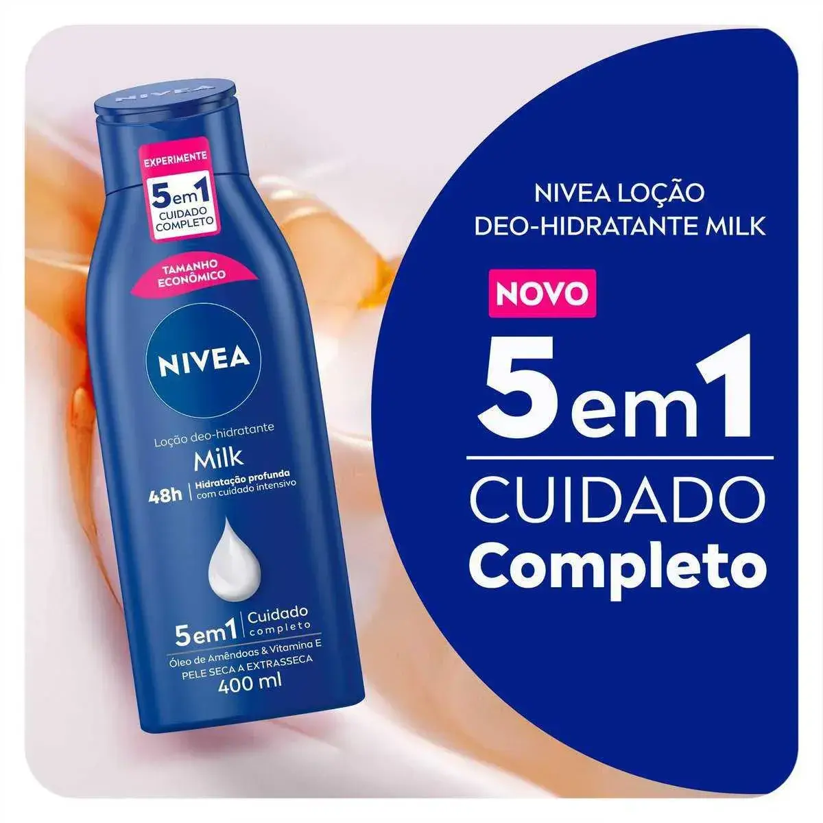 LOCAO HIDRATANTE NIVEA BODY MILK EXTRASSECA 400ML