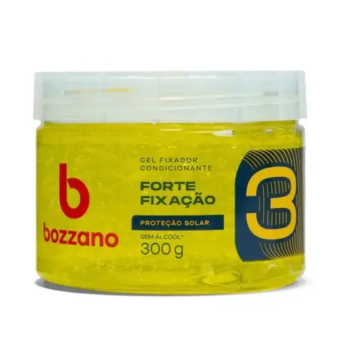GEL FIXADOR BOZZANO AMARELO PROTECAO SOLAR 300GR