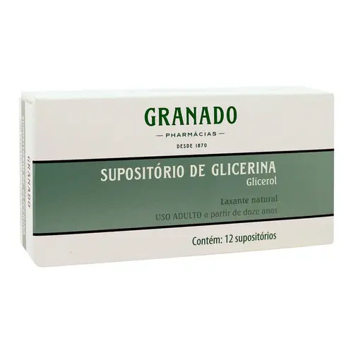 SUPOSITORIO GLICERINA ADULTO 1 UNIDADE GRANADO GLICEROL