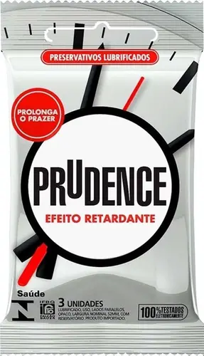 PRESERVATIVO PRUDENCE RETARDANTE 3 UNIDADES