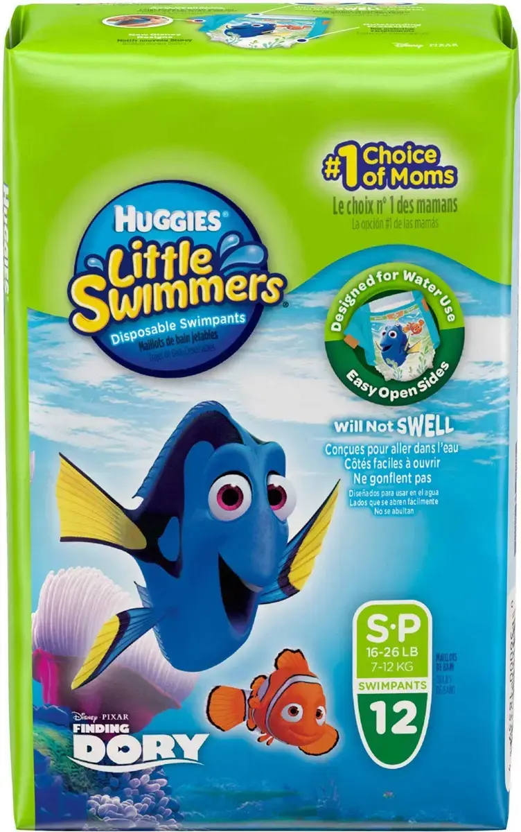 FRALDA HUGGIES SWIMMER PISCINA TAMANHO P 12 UNIDADES