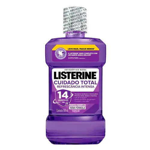 SOLUCAO BUCAL LISTERINE CUIDADO TOTAL 500ML