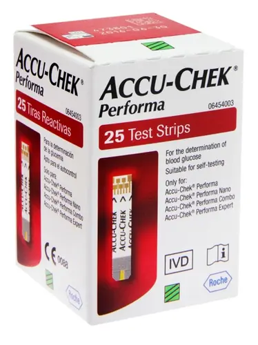 TIRAS ACCU-CHEK PERFORMA 25 TIRAS