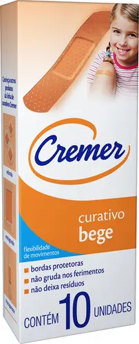 CURATIVO CREMER BEGE 10 UNIDADES