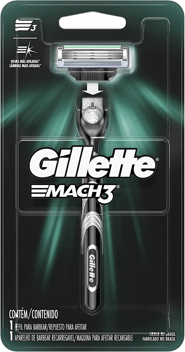 APARELHO DE BARBEAR GILLETTE MACH 3 REGULAR 1 UNIDADE