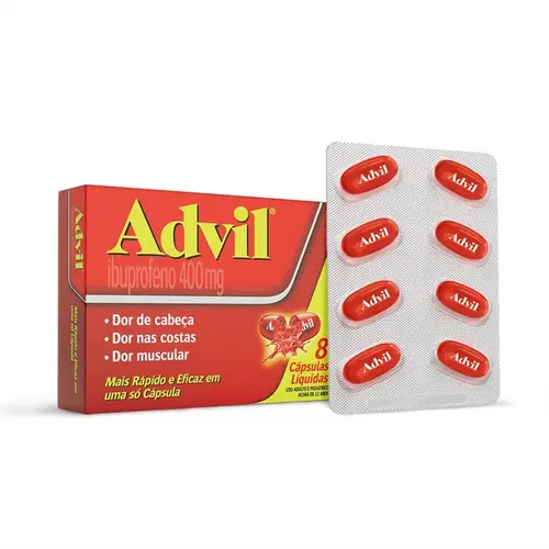 ADVIL 400MG 8 CAPSULAS LIQUIDAS IBUPROFENO