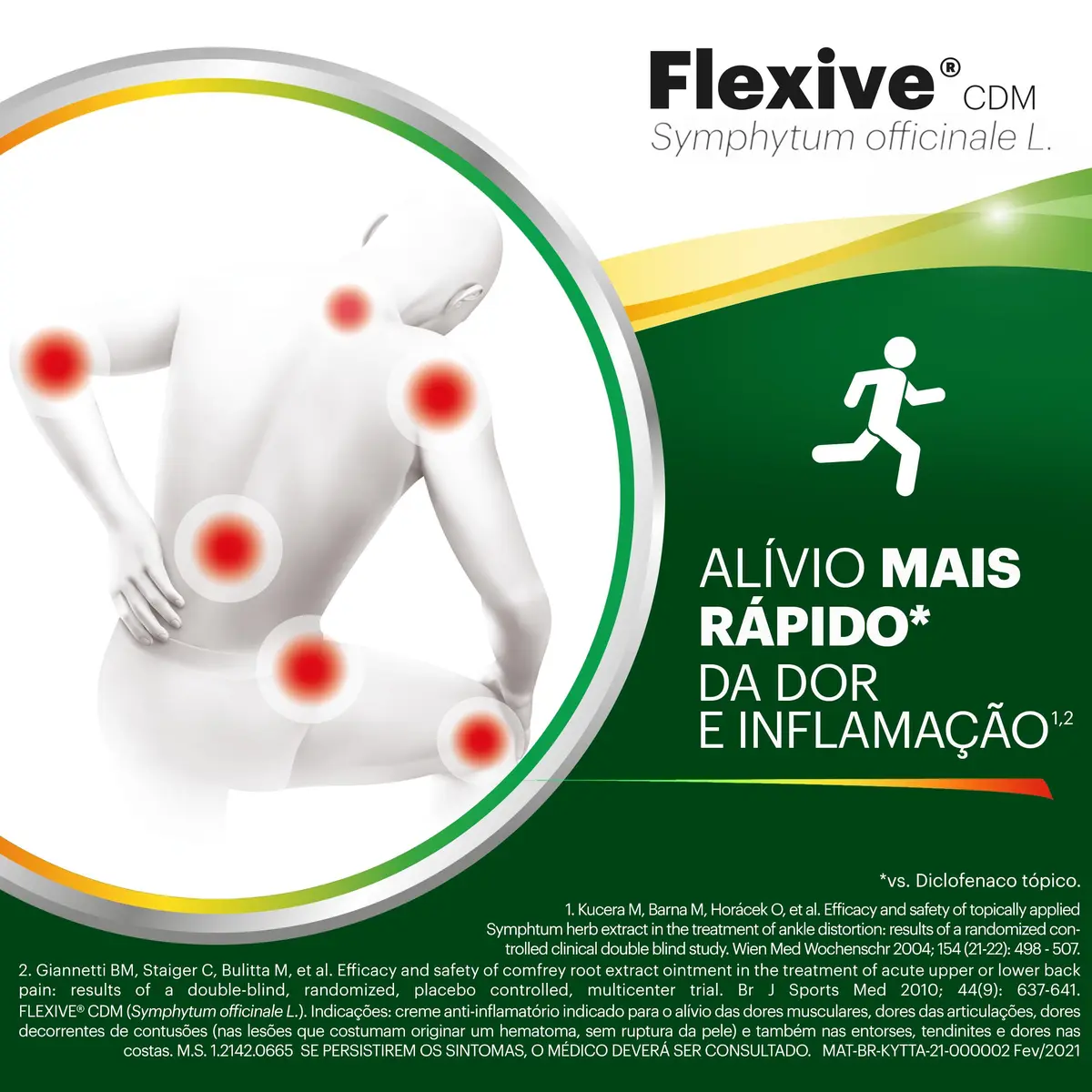 FLEXIVE 350MG CREME 25GR SYMPHYTUM OFFICINALE