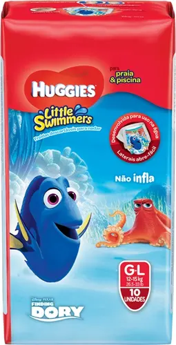 FRALDA HUGGIES LITTLE SWIMMERS PISCINA M-G 10 UNIDADES