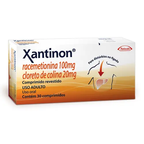 XANTINON 30 COMPRIMIDOS RACEMETIONINA + COLINA CLORETO