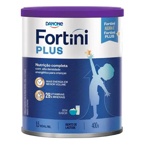 FORMULA INFANTIL FORTINI PLUS NEUTRO 400GR MAIOR DE 3 ANOS